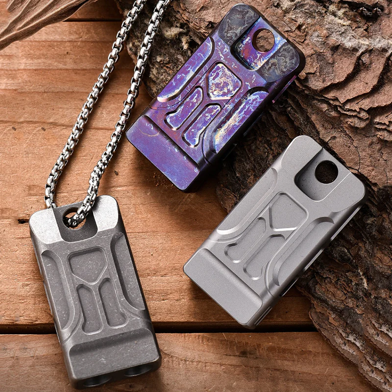 High Decibel Titanium Whistle Double Barrel - Image 9