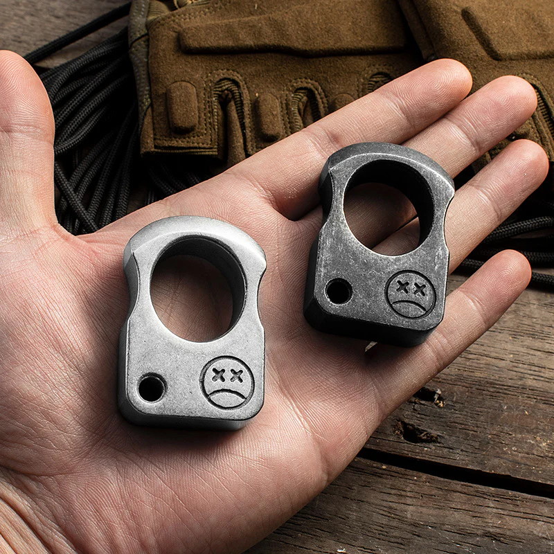 High Quality Steel Self Defense Metal Knuckle Duster Finger Tiger Female Anti Wolf Outdoor Camping Pocket EDC Tool - Image 11