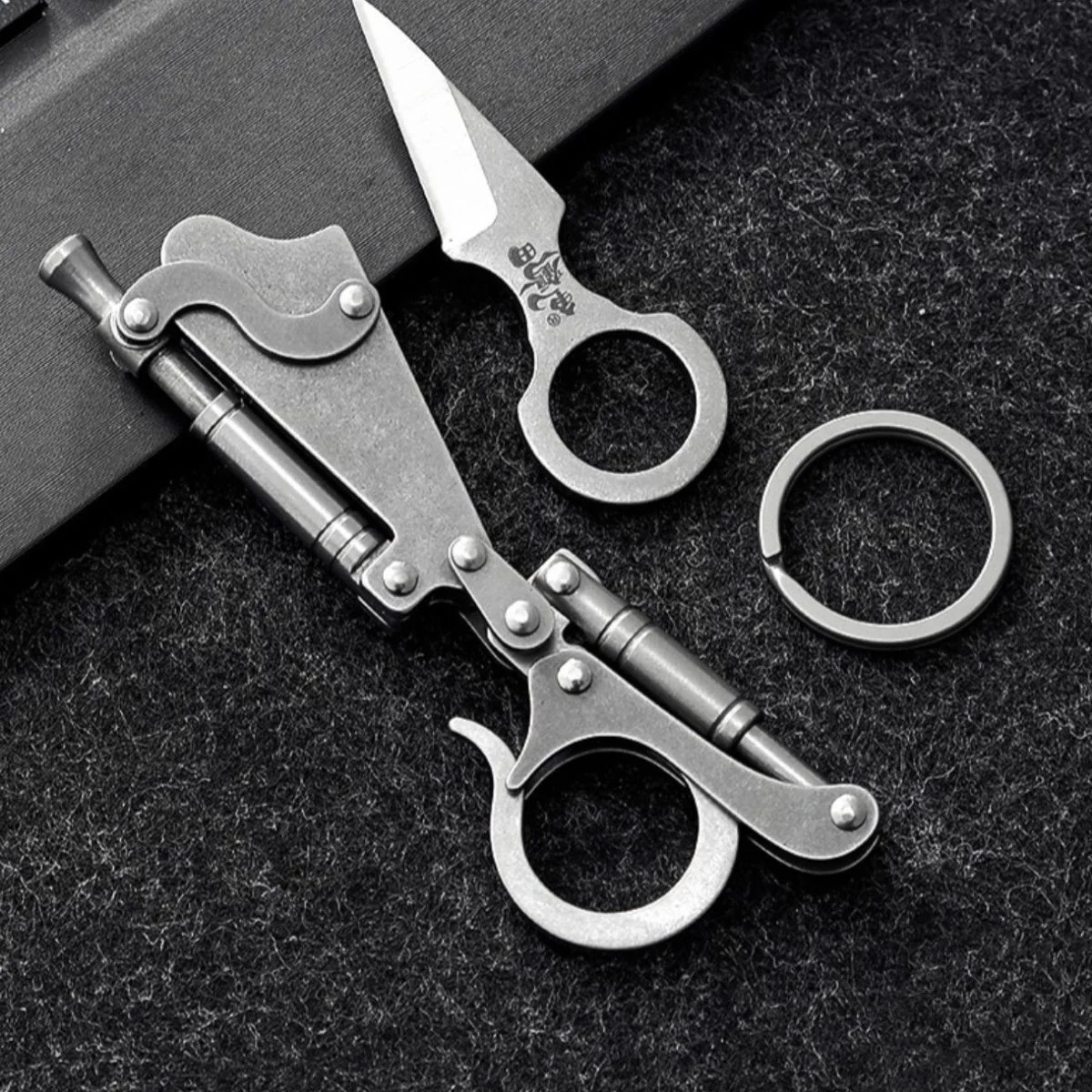 High Rebound Fun Pocket Knife Keychain Self-defense EDC Tool - Image 5