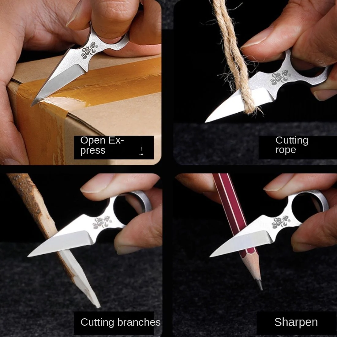 High Rebound Fun Pocket Knife Keychain Self-defense EDC Tool - Image 6