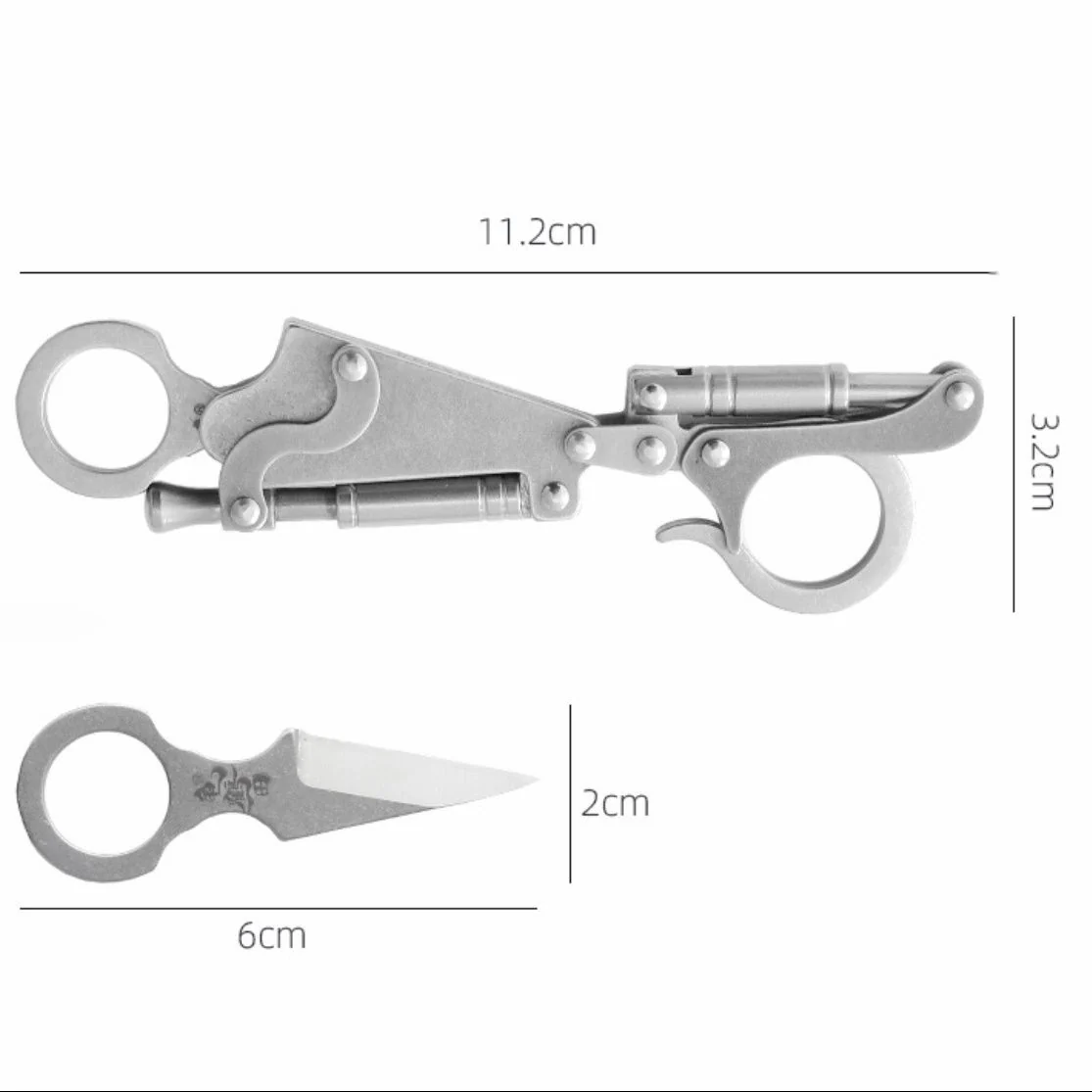 High Rebound Fun Pocket Knife Keychain Self-defense EDC Tool - Image 7