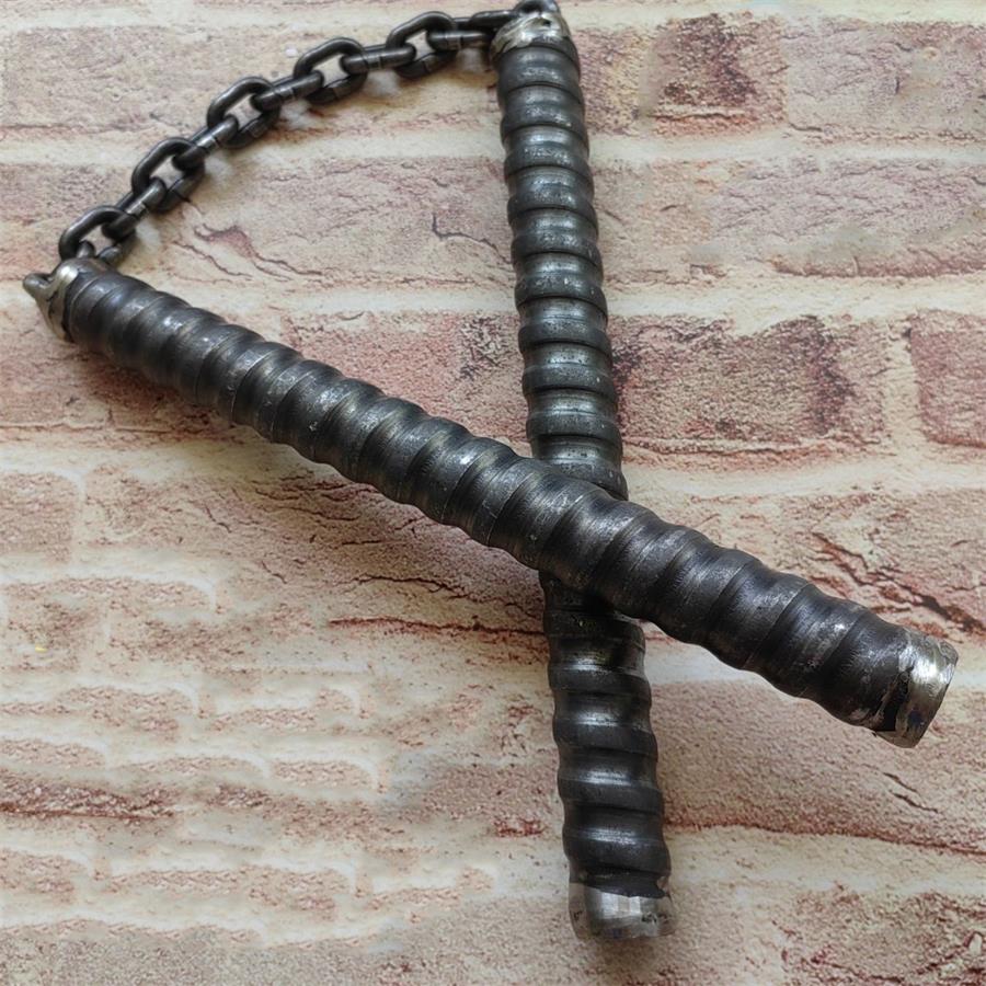 Hollow High Speed Steel Threaded Non-slip Defense Stick - Image 4