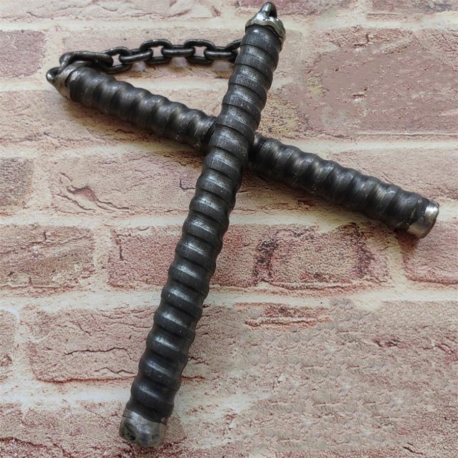 Hollow High Speed Steel Threaded Non-slip Defense Stick - Image 6