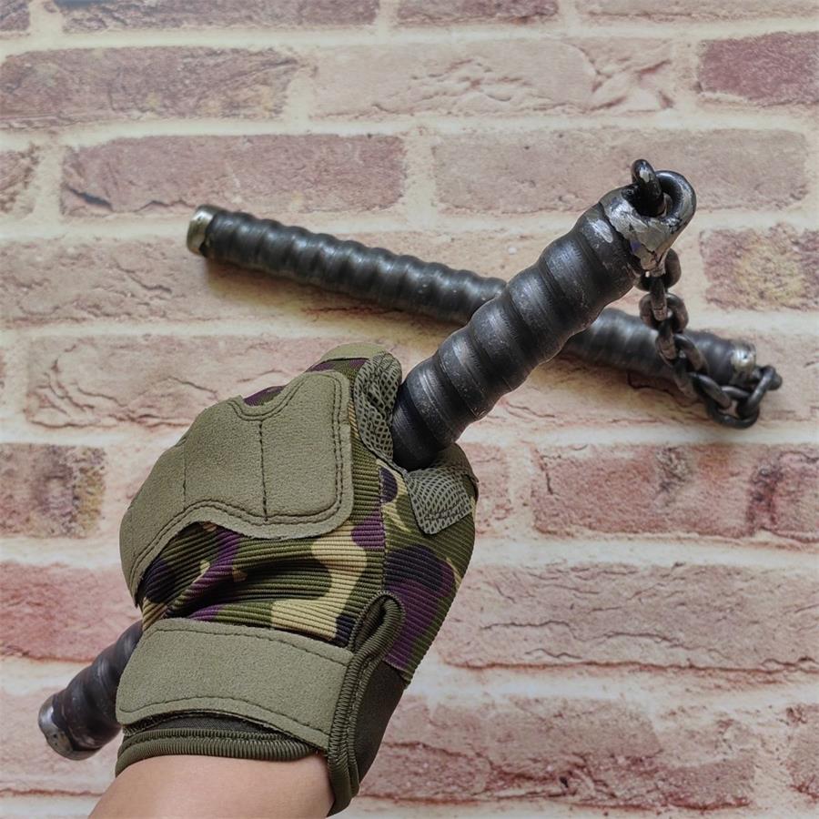 Hollow High Speed Steel Threaded Non-slip Defense Stick - Image 9