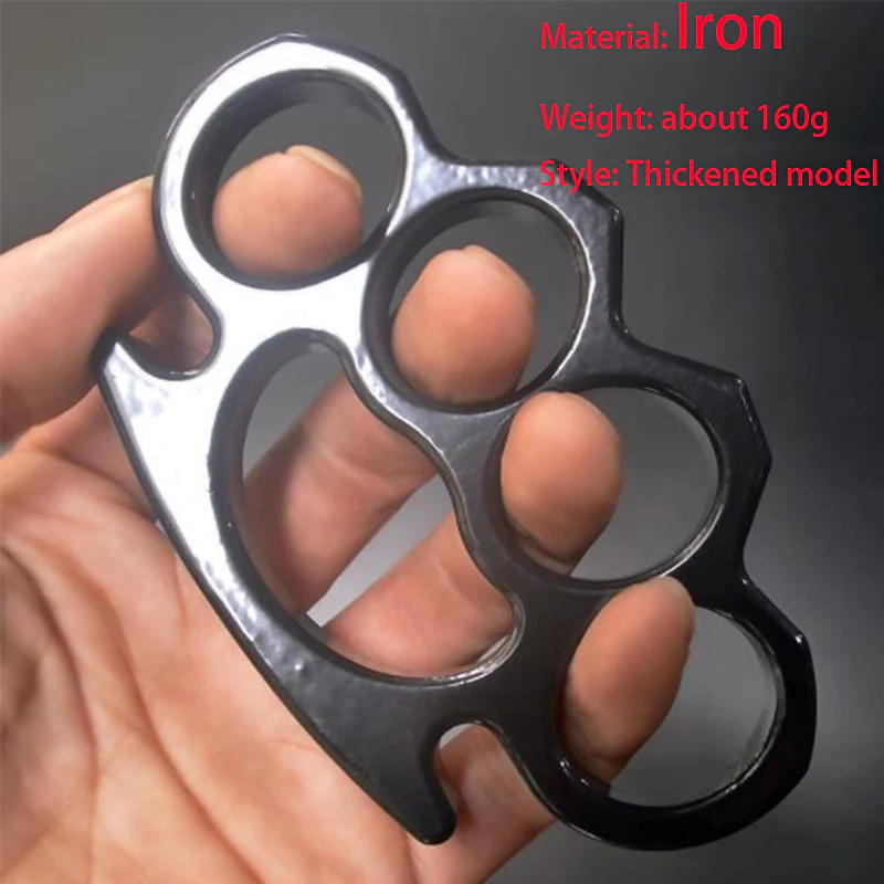 Iron Knuckle Duster Four Finger Boxing Training Outdoor Safety Defense Window Breaker Pocket EDC Tool Portable Combat Protector - Image 11