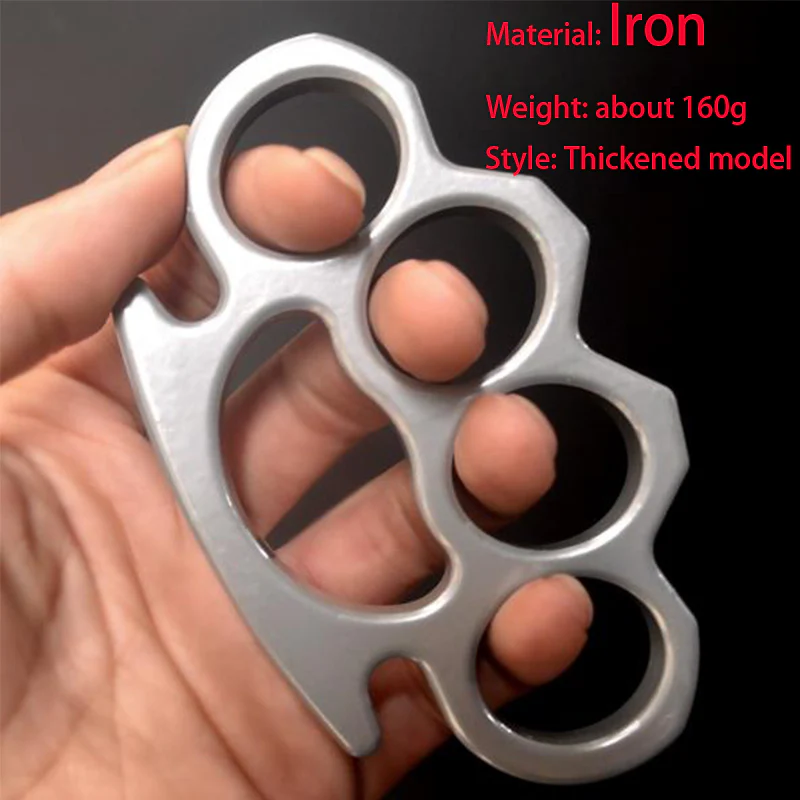 Iron Knuckle Duster Four Finger Boxing Training Outdoor Safety Defense Window Breaker Pocket EDC Tool Portable Combat Protector - Image 13