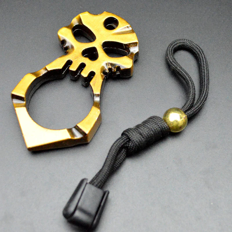 Knuckle Duster Buckle Hand Buckle Outdoor Broken Window Survival Single Finger Defense Combat Fist Buckle Key Buckle - Image 5