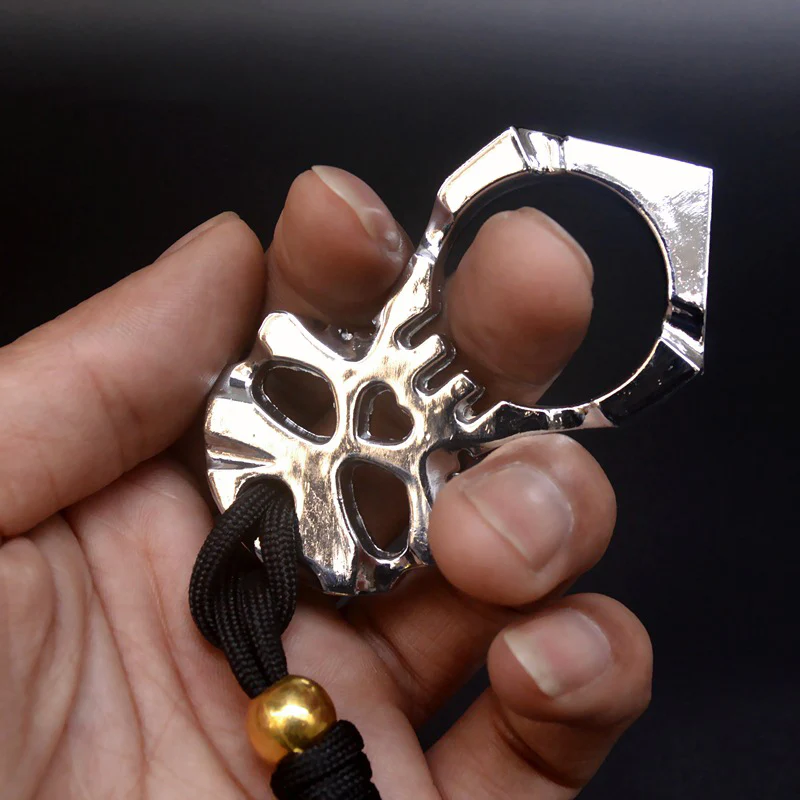 Knuckle Duster Buckle Hand Buckle Outdoor Broken Window Survival Single Finger Defense Combat Fist Buckle Key Buckle - Image 7