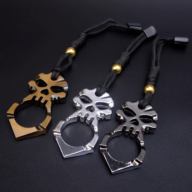 Knuckle Duster Buckle Hand Buckle Outdoor Broken Window Survival Single Finger Defense Combat Fist Buckle Key Buckle - Image 8