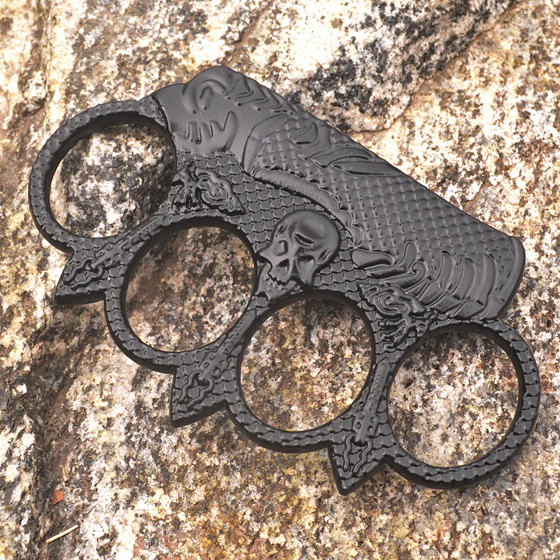 Knuckle Duster Sea King Hand Buckle Fist Buckle Protection Boxing Four Fingers Broken Window Combat Protective Gear EDC Tool - Image 3