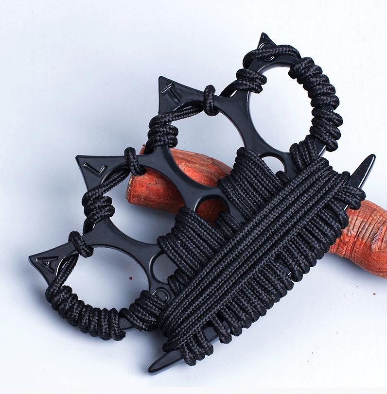 Knuckle Duster Umbrella Rope Four Finger Defense Outdoor Fitness Training Boxing Window Breaking Combat Protective Gear - Image 4