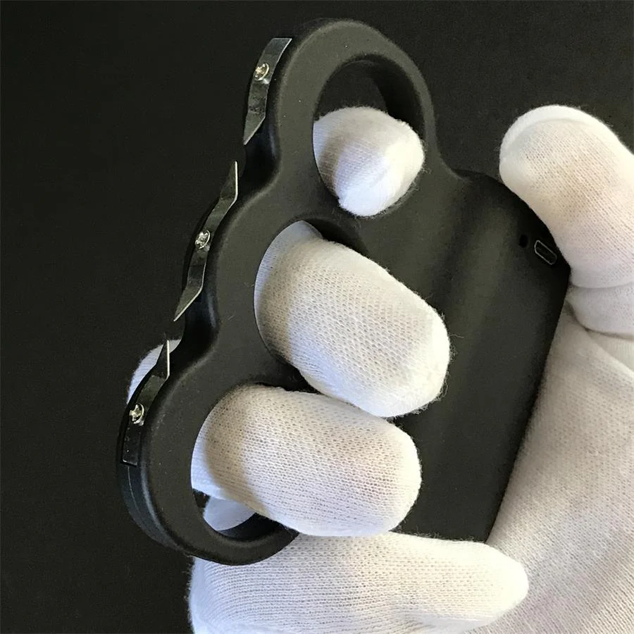 Stun GUN Knuckle Electric Rod Three Finger Electric Shock Device Self-defense - Image 3