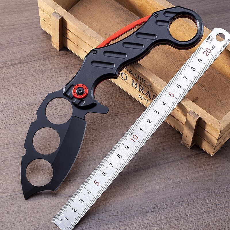 Knuckle Folding Knife Outdoor Camping Tactics Multi-functional Self-defense Boxing Sleeve Knives - Image 3