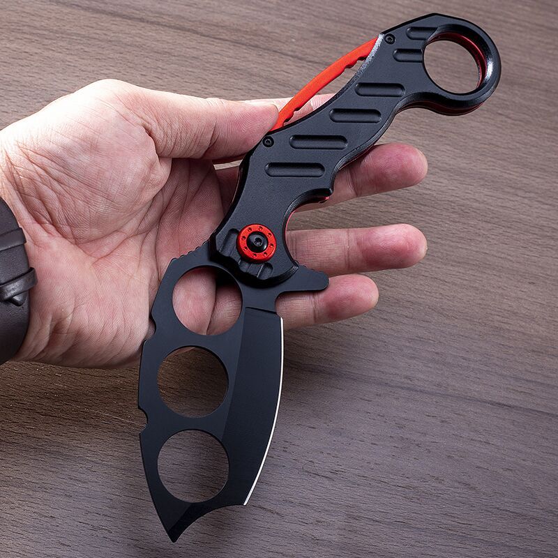 Knuckle Folding Knife Outdoor Camping Tactics Multi-functional Self-defense Boxing Sleeve Knives - Image 4