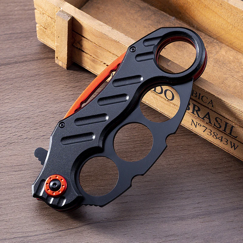 Knuckle Folding Knife Outdoor Camping Tactics Multi-functional Self-defense Boxing Sleeve Knives - Image 7