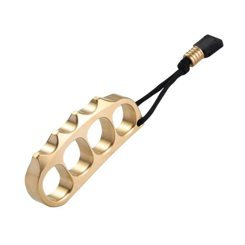 Large Solid Pea Brass Knuckle Duster Self-Defense Broken Window - Image 8