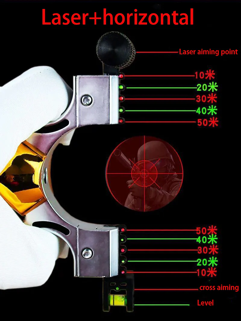 Laser Aiming 98K Spring Level Infrared Aiming Resin Fast Flattening Rubber Band Arch - Image 4