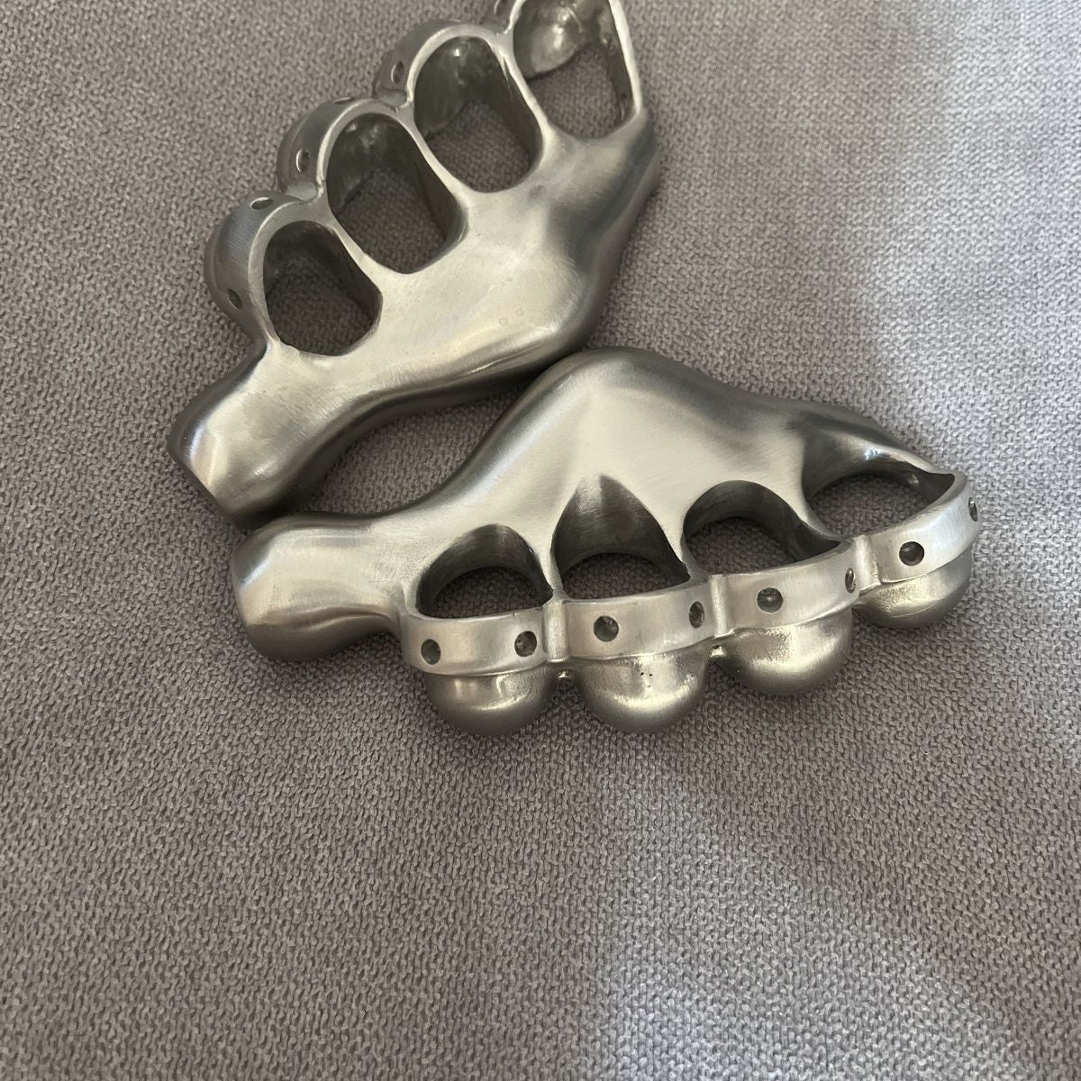 Left and Right Hand Stainless Steel Knuckle Duster Boxing Self Defense Four Finger Buckle Window Breaker Outdoor  EDC Tool - Image 7