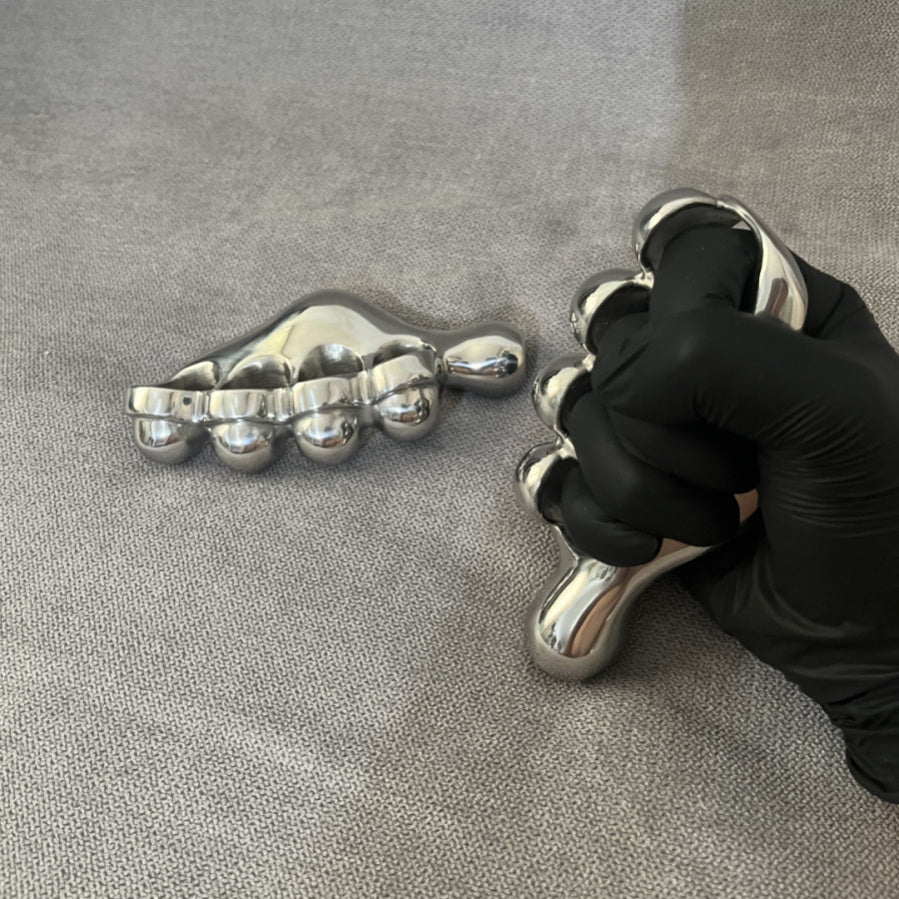 Left and Right Hand Steel Knuckle Duster Boxing Defense Protective Gear - Image 3