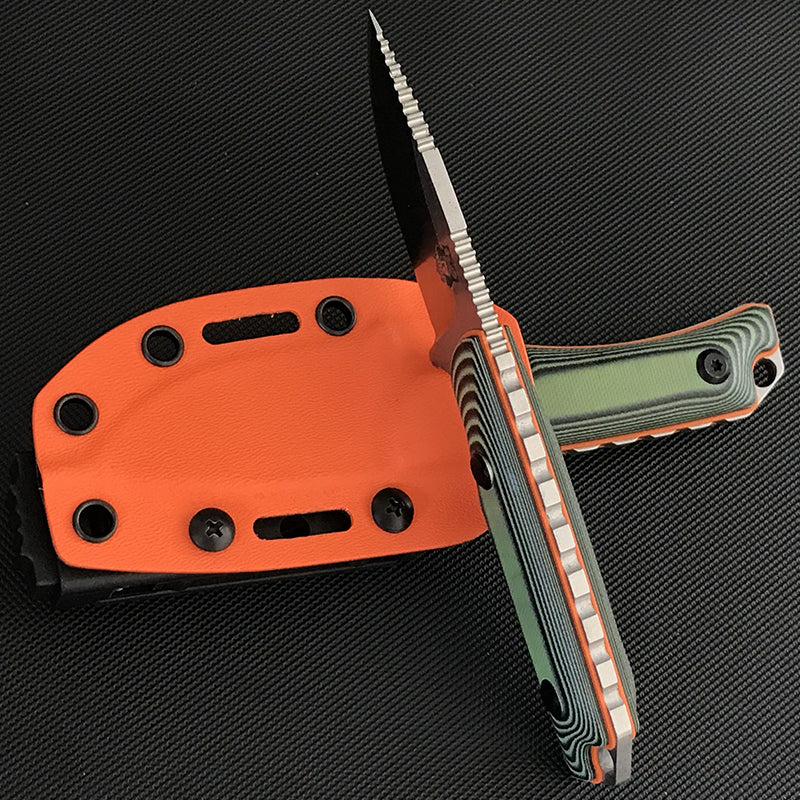Liome 15017 Tactical Fixed Knife G10 Handle Outdoor Wilderness Fishing Hunting Straight Knives EDC Security Defense Tool - Image 7