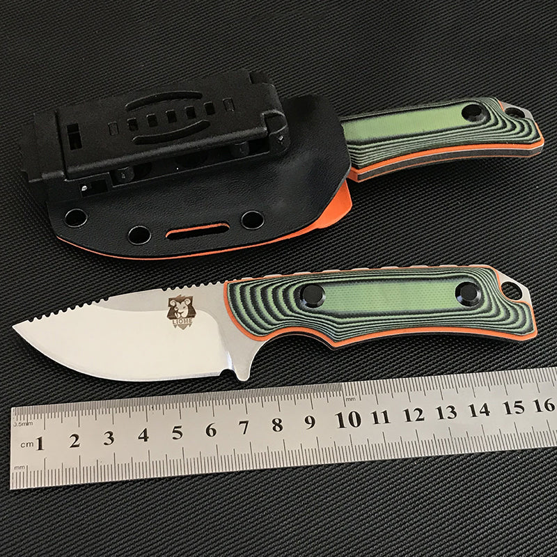 Liome 15017 Tactical Fixed Knife G10 Handle Outdoor Wilderness Fishing Hunting Straight Knives EDC Security Defense Tool - Image 8