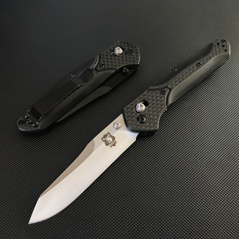 Liome 940 Axis Folding Knife Carbon Fiber Handle Outdoor Camping Tactical Safety Defense Pocket Military Knives Portable EDC Tool - Image 5
