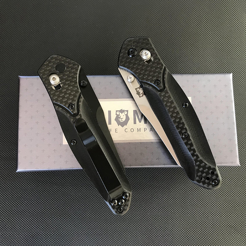 Liome 940 Axis Folding Knife Carbon Fiber Handle Outdoor Camping Tactical Safety Defense Pocket Military Knives Portable EDC Tool - Image 7