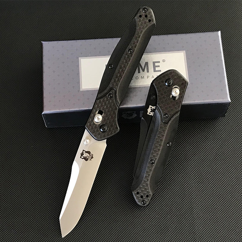 Liome 940 Axis Folding Knife Carbon Fiber Handle Outdoor Camping Tactical Safety Defense Pocket Military Knives Portable EDC Tool - Image 9
