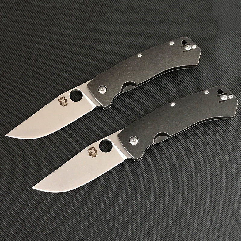 LIOME Outdoor Folding Knife D2 Blade Titanium Alloy Handle Camping Pocket Knives - Image 8