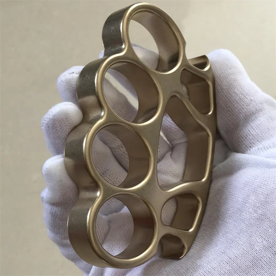 Mate X2 Savage -Stonewashed Brass Knuckle Dusters Bottle Opener EDC Tools - Image 2