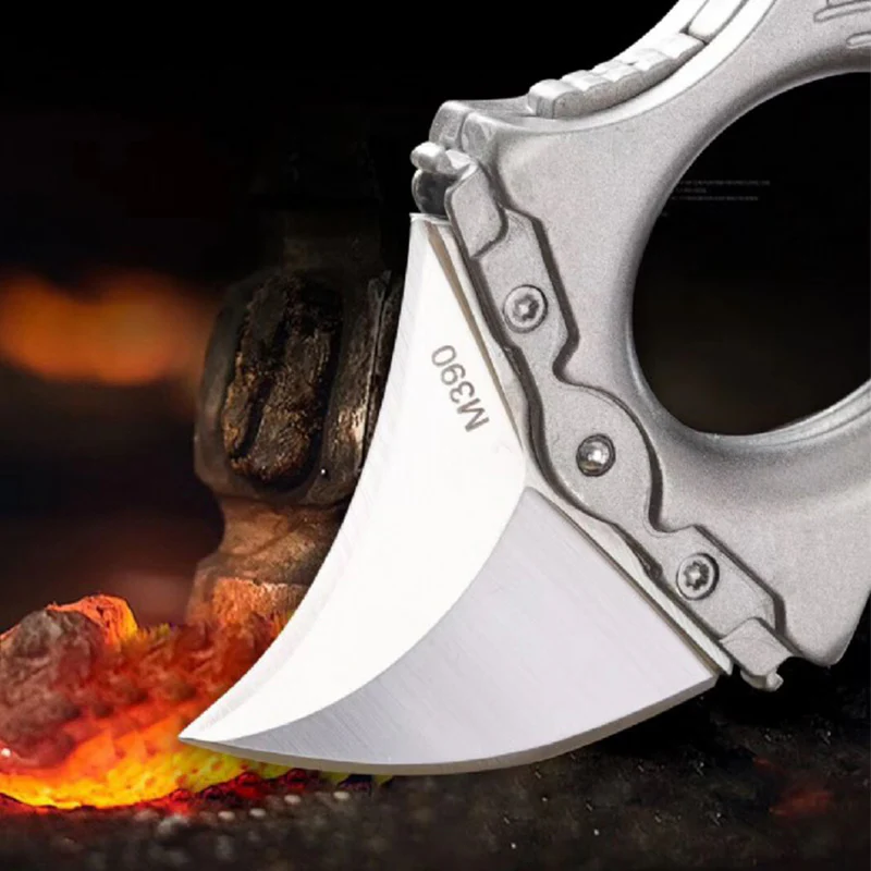 Mechanical Boxing Knife M390 Blade Portable Defense EDC Tool - Image 2