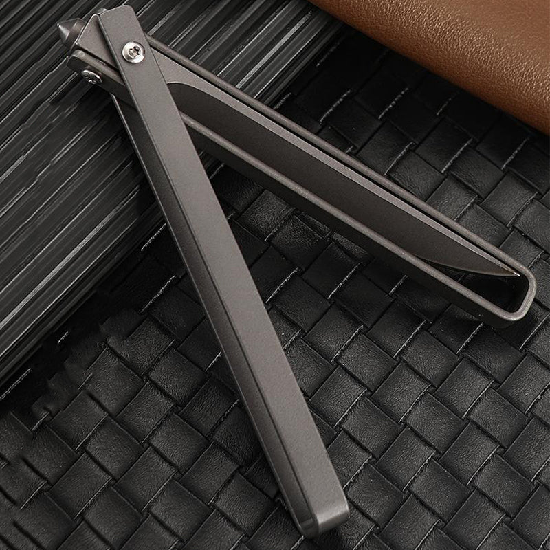 Mechanical Handle Folding Knife Outdoor Camping Broken WindowTactical Safety Defense Pocket Knives - Image 5