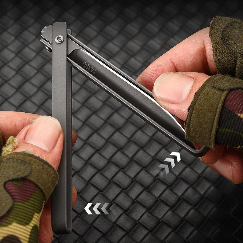 Mechanical Handle Folding Knife Outdoor Camping Broken WindowTactical Safety Defense Pocket Knives - Image 6