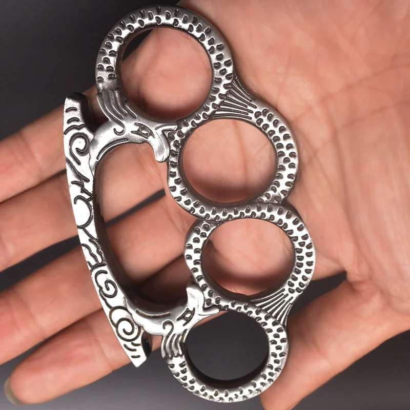 Medusa - Solid Brass Knuckles Duster For Self Defense Window Breaker EDC Supplies - Image 5