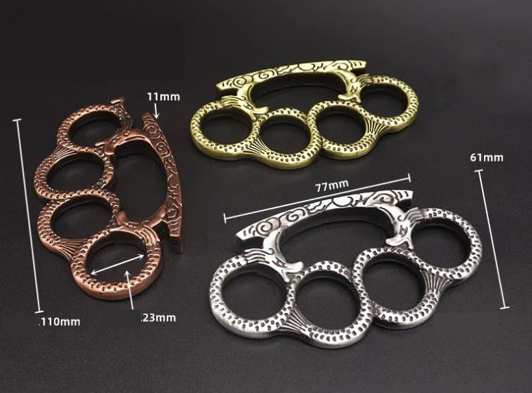 Medusa - Solid Brass Knuckles Duster For Self Defense Window Breaker EDC Supplies - Image 6