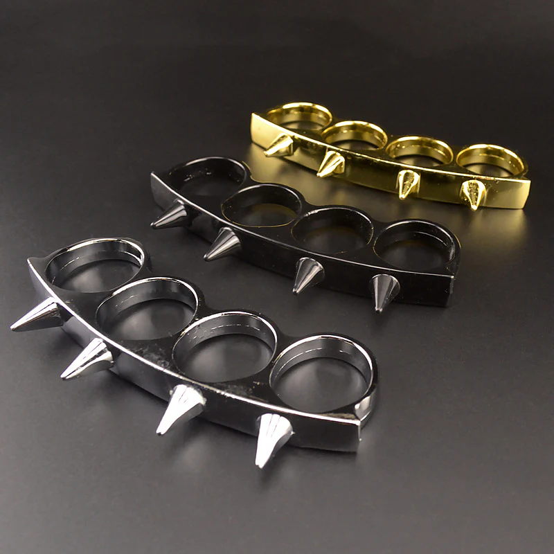 Metal Defense Knuckle Duster Finger Clasp Ring Men and Women Outdoor Self-defense Fingers Tiger Carry-on Window Breaker Pocket EDC Tools - Image 3