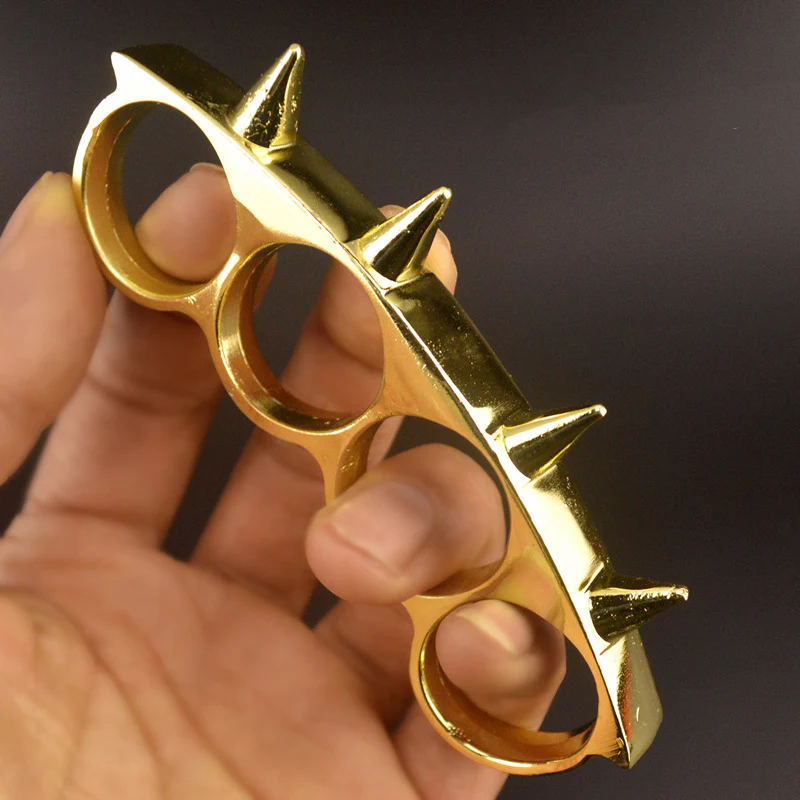 Metal Defense Knuckle Duster Finger Clasp Ring Men and Women Outdoor Self-defense Fingers Tiger Carry-on Window Breaker Pocket EDC Tools - Image 6