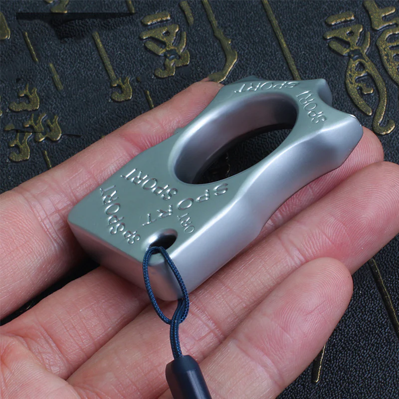 Metal Knuckle Duster Four Finger Tiger Fingers Outdoor Camping Safety-defend Pocket Backpack EDC Tool - Image 3