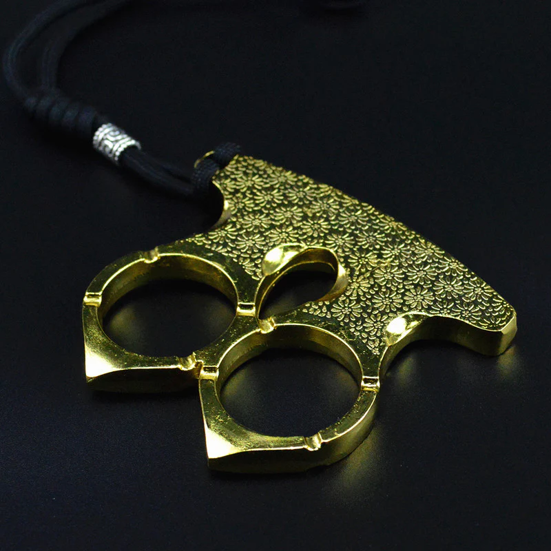 Metal Knuckle Duster Two-finger Broken Window Finger Tiger Martial Arts Practice Hand Buckle Fist Ring Fight Protective Gear EDC Tool - Image 5