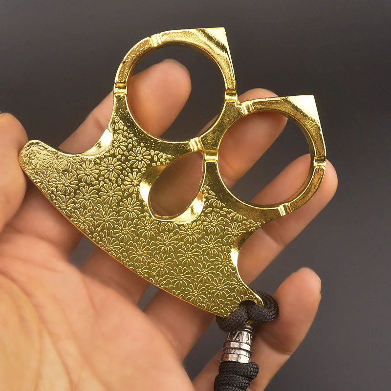 Metal Knuckle Duster Two-finger Broken Window Finger Tiger Martial Arts Practice Hand Buckle Fist Ring Fight Protective Gear EDC Tool - Image 7