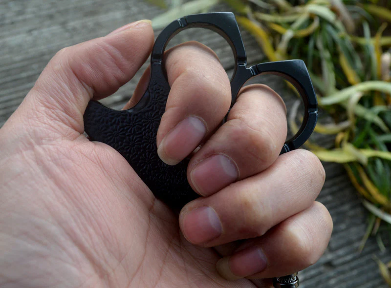 Metal Knuckle Duster Two-finger Broken Window Finger Tiger Martial Arts Practice Hand Buckle Fist Ring Fight Protective Gear EDC Tool - Image 8