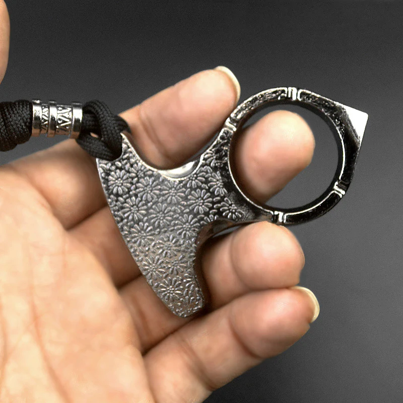 Metal Thickened Knuckle Duster Finger Tiger Martial Arts Defense Combat Protective Gear A Finger Buckle Fist Buckle Broken Window EDC Tools - Image 7
