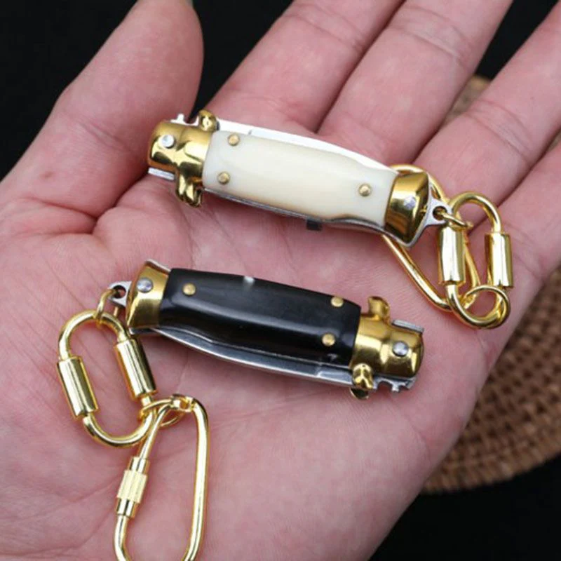 Mini Folding Knife Household Key Chain Pendant Portable EDC Tool - Image 2