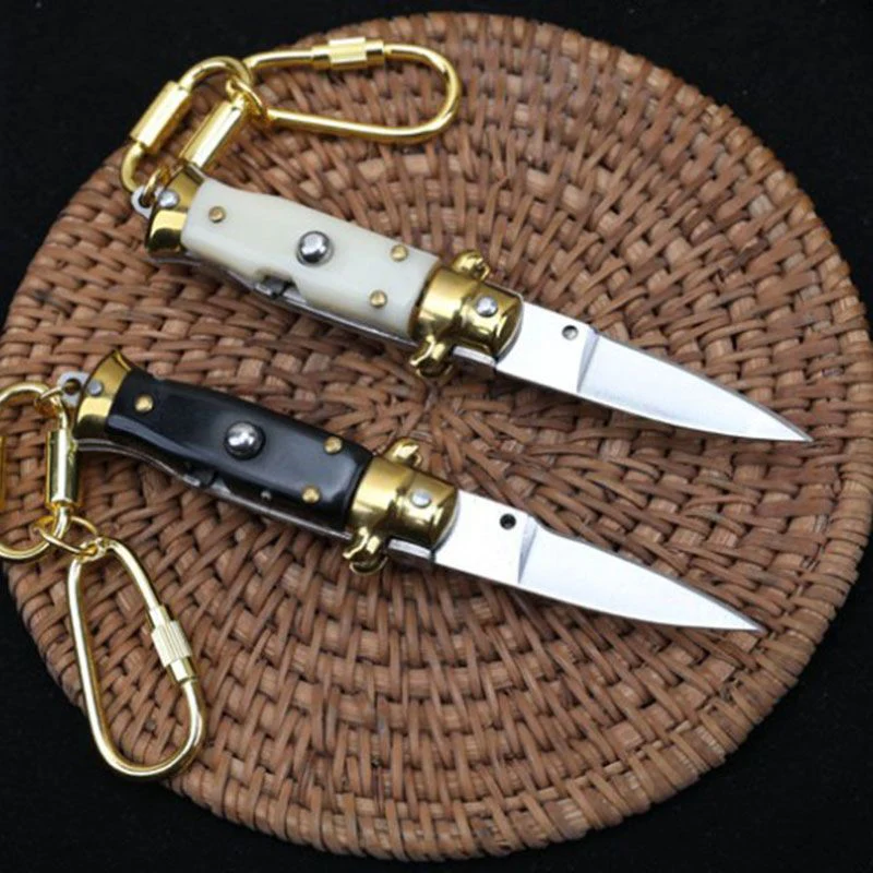 Mini Folding Knife Household Key Chain Pendant Portable EDC Tool - Image 3