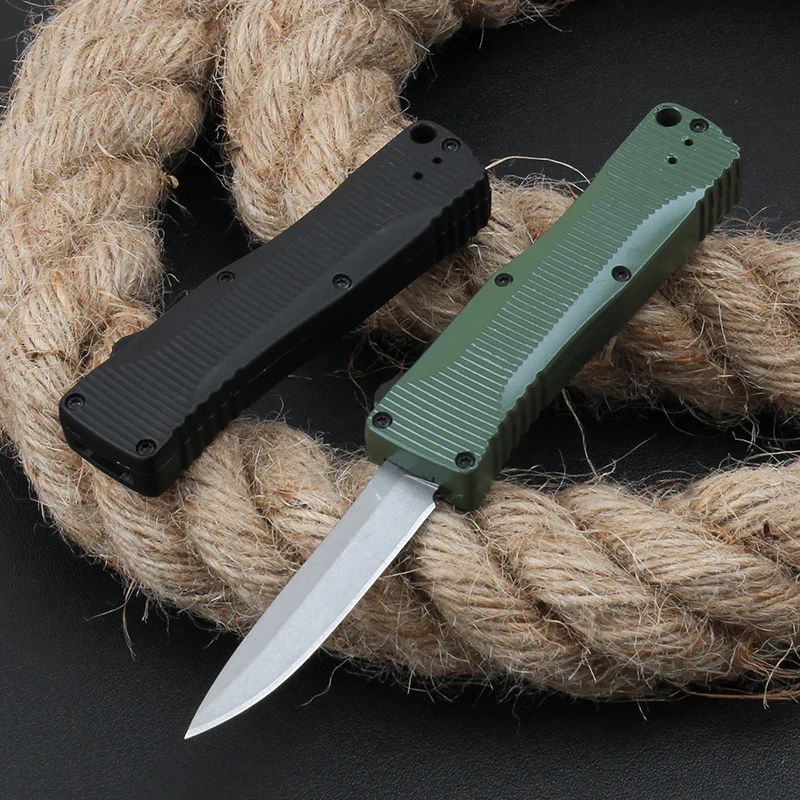 BM 4850 Mini Knife Zinc Aluminum Handle Stonewashed Blade Outdoor Pocket Knives - Image 5