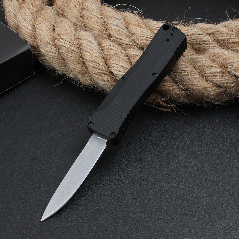 BM 4850 Mini Knife Zinc Aluminum Handle Stonewashed Blade Outdoor Pocket Knives - Image 7