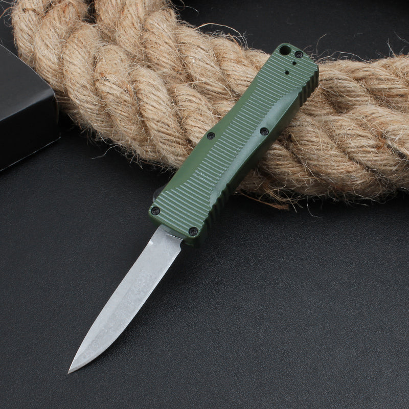 BM 4850 Mini Knife Zinc Aluminum Handle Stonewashed Blade Outdoor Pocket Knives - Image 8