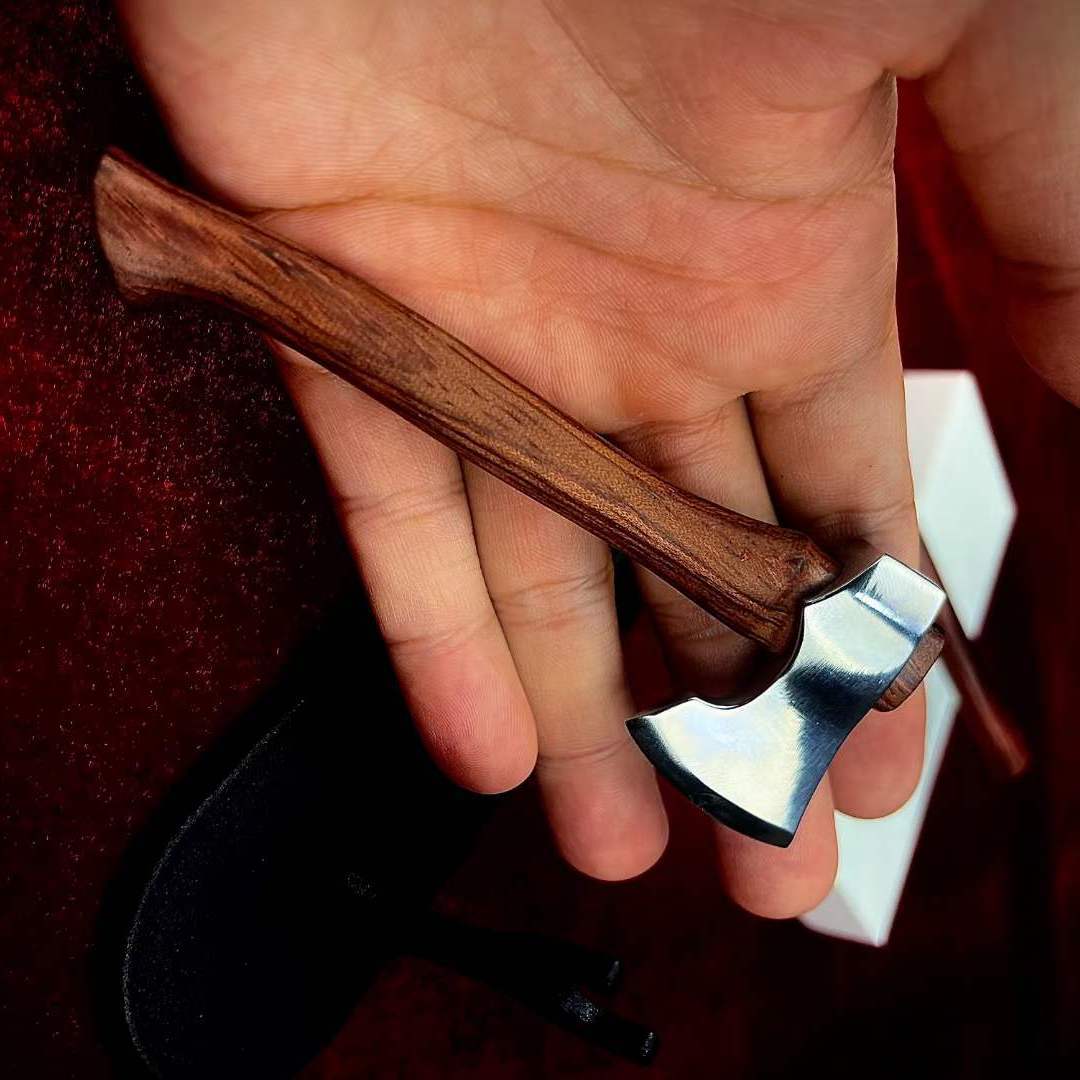 Mini Axe Portable Outdoor Camping Wood Splitting Defense Hand Axe - Image 4
