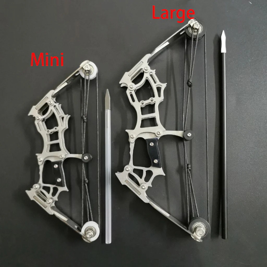 Mini Bow and Arrow Pulley Micro Pocket Compound Bow Sport Shooting Arrow Target Shooting - Image 4