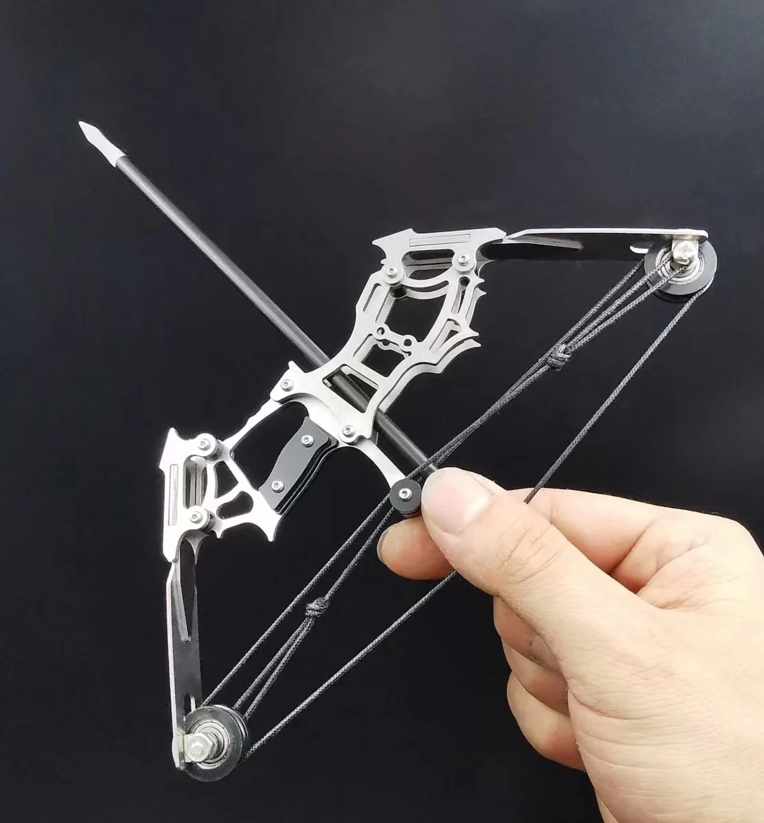 Mini Bow and Arrow Pulley Micro Pocket Compound Bow Sport Shooting Arrow Target Shooting - Image 8